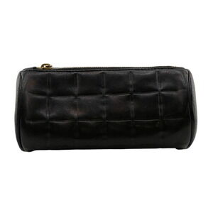 CHANEL Chocolate Bar Pencil Case, Black, Women's